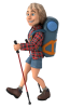 fun-backpacker-with-walking-sticks-3d-illustration